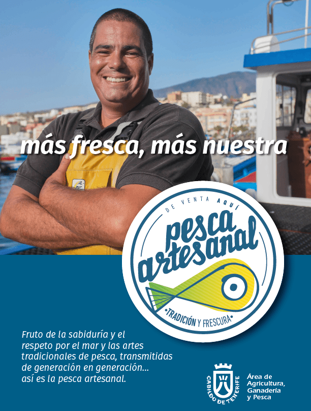 cartel marca Pesca Artesanal